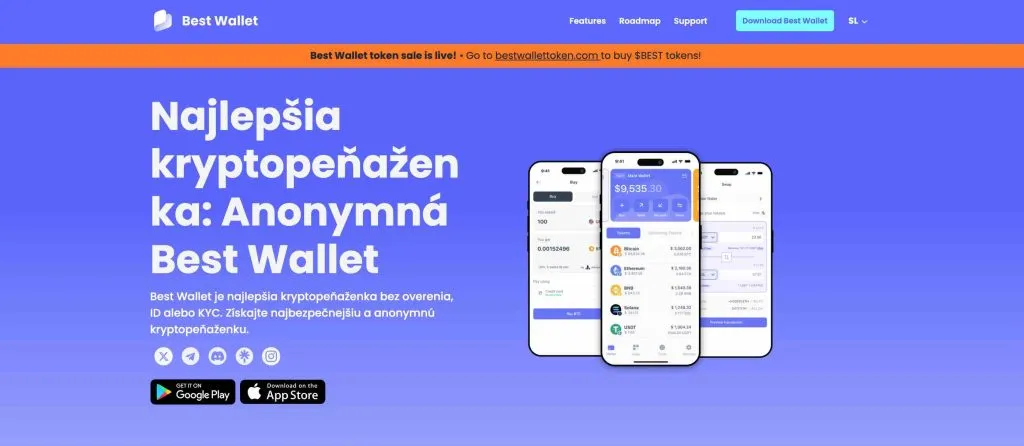 Najlepšia kryptoburza bez KYC Best Wallet